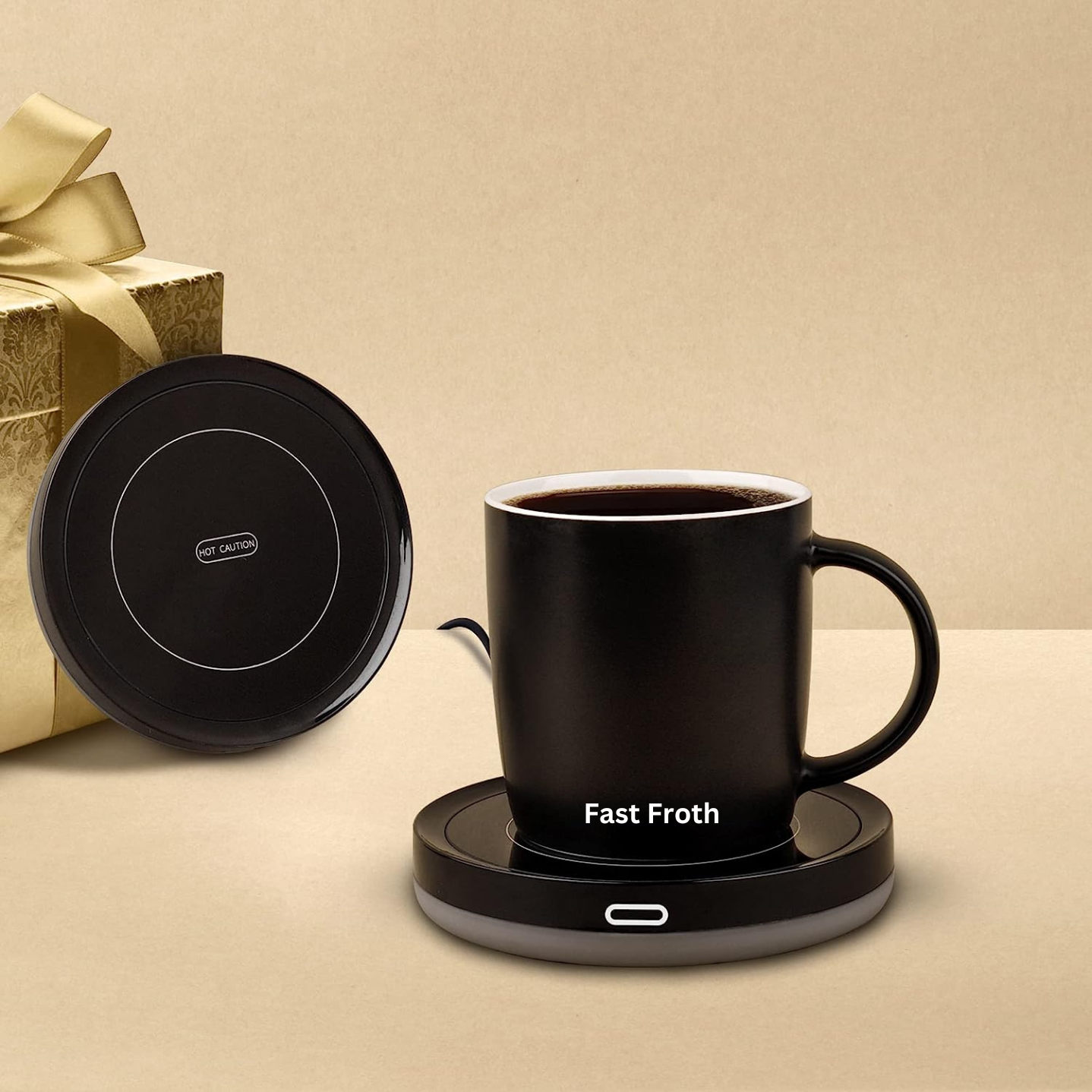 Smart Coffee Cup Warmer Set, Auto On/Off Gravity-Induction Mug