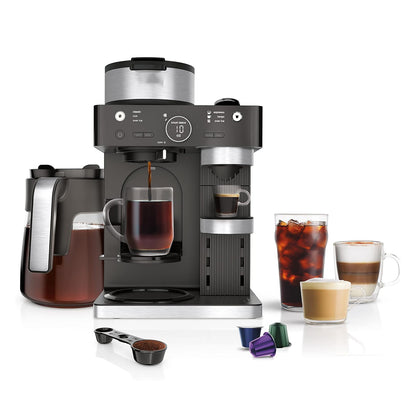 Fast Froth Espresso & Coffee Maker & Barista System, 3 Espresso Brew Styles